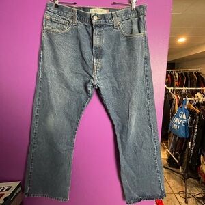 👖 VINTAGE LEVI’S 517 90s y2k bootcut western denim light stonewash jeans 37X30 👖
